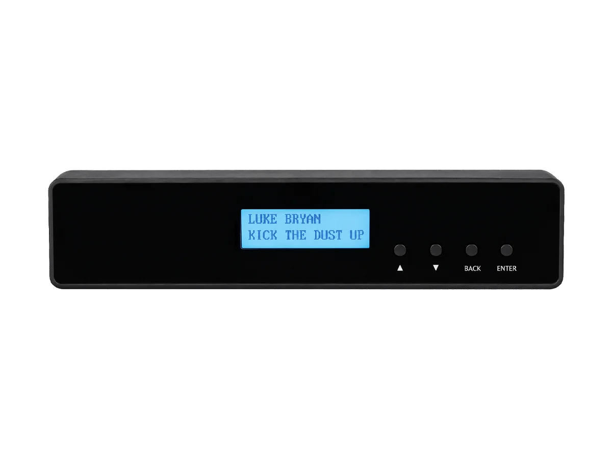 Steady Brand Audio Player, front panel with display and controls